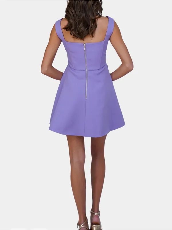 Elliatt Lavender Square-Neck Mini Dress - Image 2