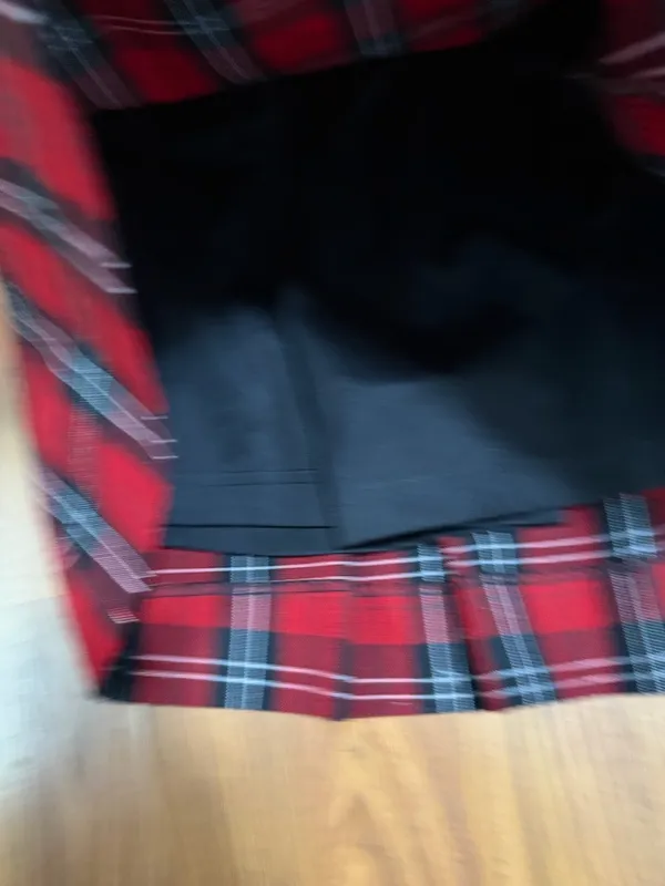 Tommy Hilfiger Plaid Y2K Academia Old Money Skirt with shorts under size small - Image 4