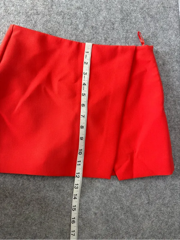NWT Zara Red Mini skort XS - Image 10