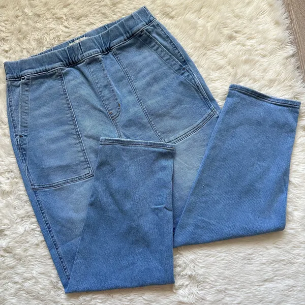 Madewell Jeans Pull-On Relaxed Elastic Waist Stretch Comfort Casual S - Image 3