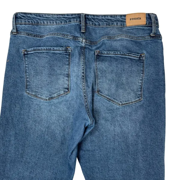 RSQ Flare Leg Jeans Medium Wash Y2K 90s Style Bootcut Denim Women's‎ Size 33 - Image 3