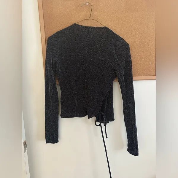 Urban Outfitters Sparkly Wrap Top - Image 2
