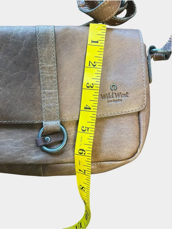 Wild West brown leather western crossbody - Image 12