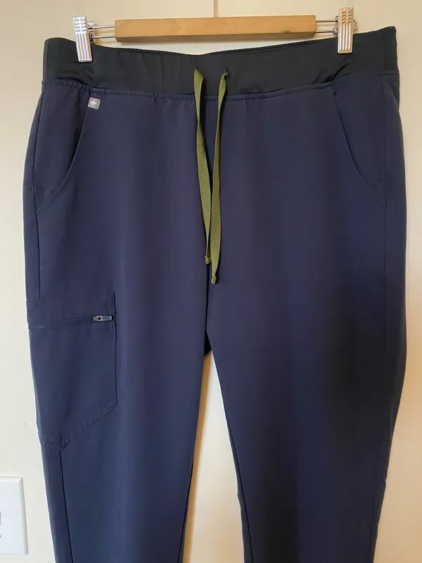 FIGS Zamora 6-Pocket Jogger Scrub Pants Quiet Navy Blue Sz Large TALL - Image 3