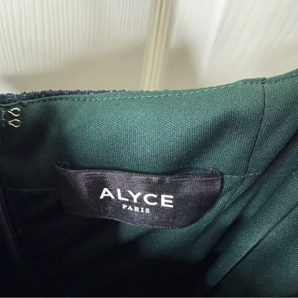 NWT Alyce Paris 60292 Prom Dress Textured Jersey Metallic Sparkle Womens Size 4‎ - Image 4