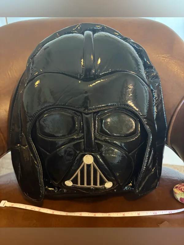 Disney Parks Star Wars Darth Vader Mini Backpack Black w/ Metal Hardware 14x10in - Image 7