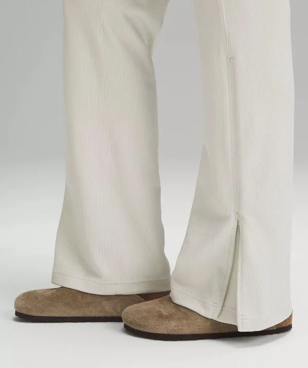 Lululemon Brushed Softstreme Ribbed Zip Flared Pant 32.5"  - Image 6