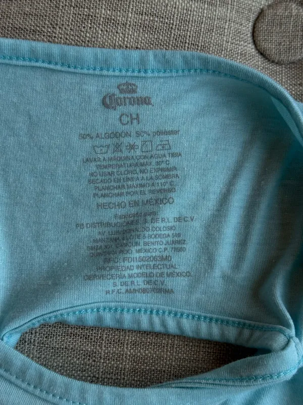 Corona Tank Top Blue - Image 3