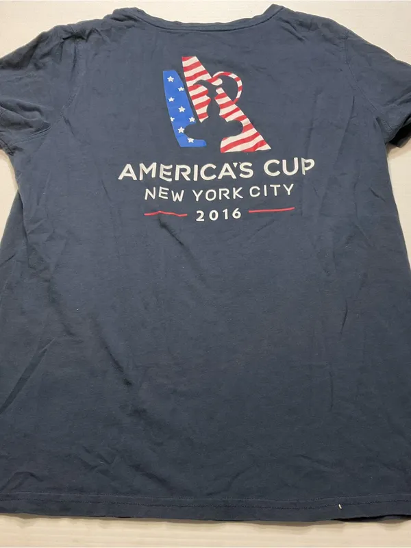 Vineyard Vines America's Cup 2016 NYC 2017 Bermuda Blue T Shirt Women Sz S - Image 7
