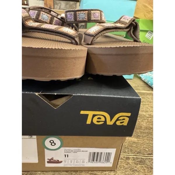 Teva Women's Flatform Universal Sandal Crochet Size 11 Gorpcore - Image 5