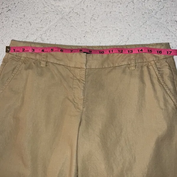Vintage J Crew CityFit Size 10 Linen Blend Trousers - Image 12