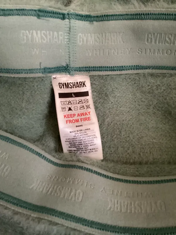Gymshark x Whitney Eyelash knit shorts Sage green - Image 5
