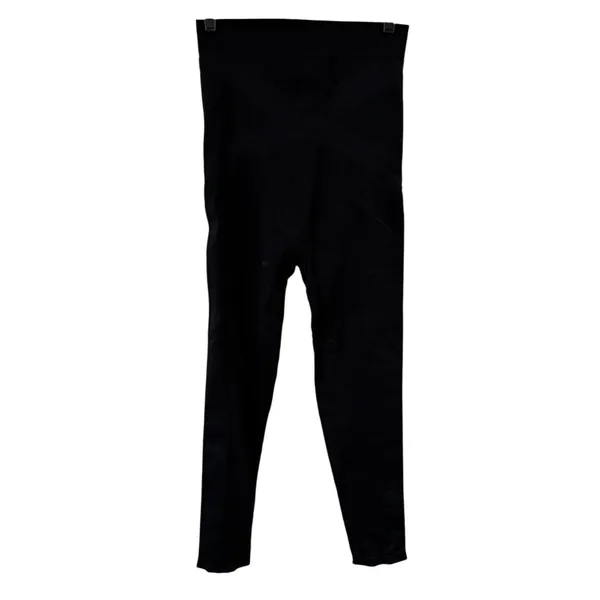 Blanqi Everyday Maternity Belly Support Leggings Womens Size Large Black Pull On - Image 2