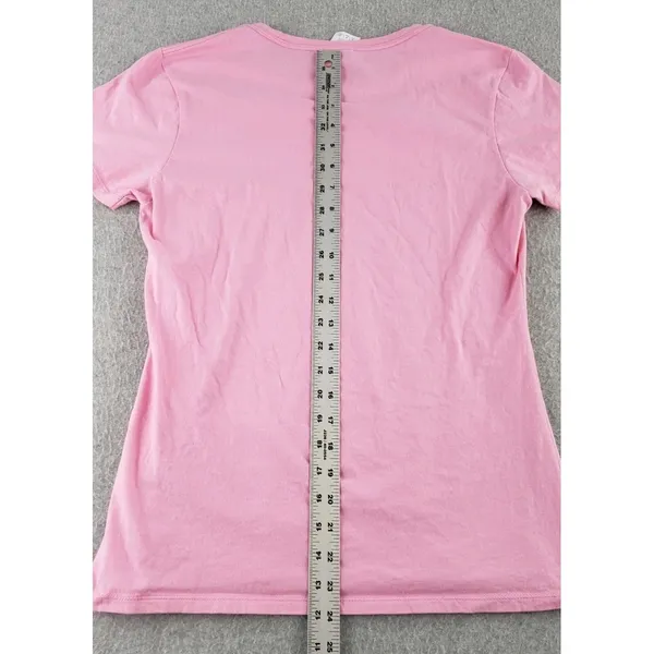 Women's Pink Barbie Logo‎ T-shirt Size Small Doll Super Cute Ladies Cut Iconic - Image 9