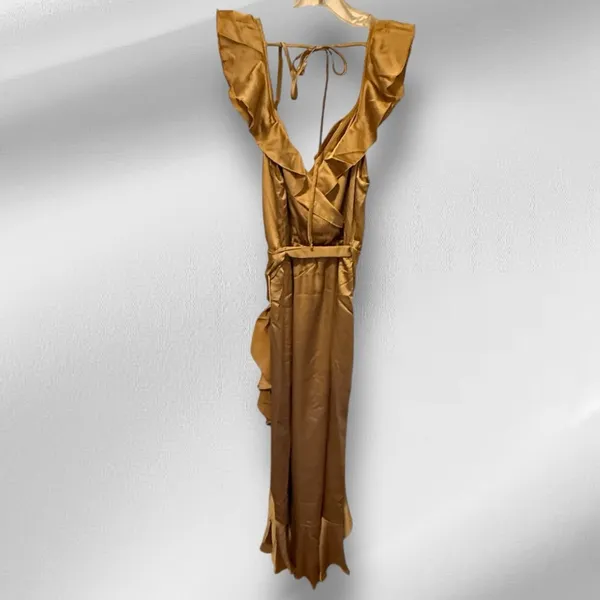 Show Me Your MuMu Samantha Ruffle Wrap Dress nwt - Image 4