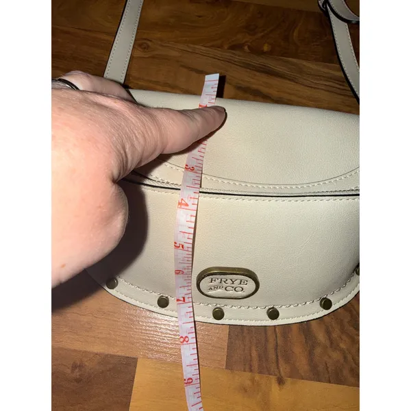 FRYE AND CO Blake‎ Belt Bag Whitecap Leather Studded Crossbody Shoulder Bag NEW - Image 6
