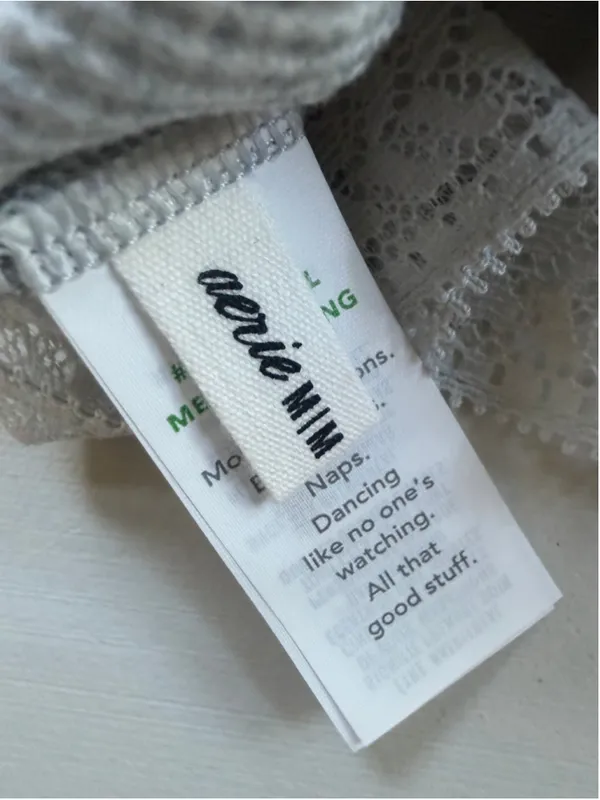 Lot of 3 Size M aerie Best Lace Longline Bralette Top in Heather Grey - Image 4
