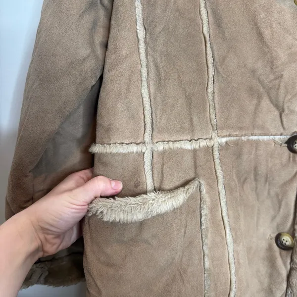 Big Chill Vintage Y2K Penny Lane Bohemian Western Lined Jacket Coat Medium - Image 4