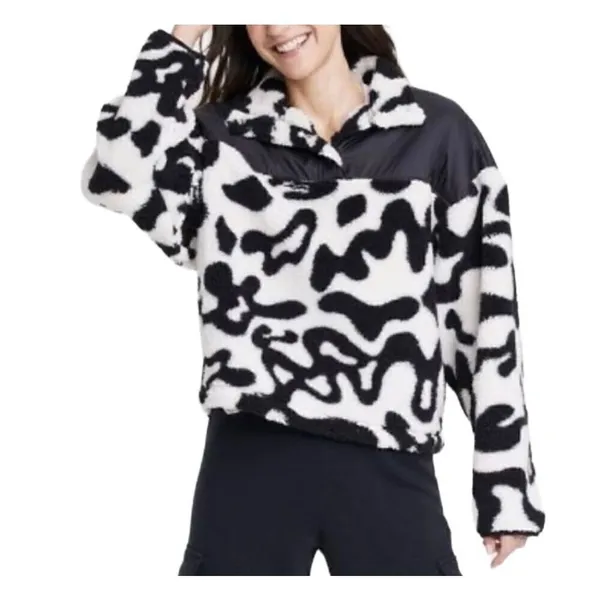 Grayson Threads Psychedelic Swerve Fleece Pullover Sz Large - Image 3