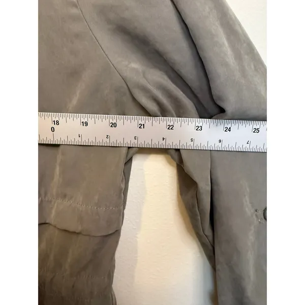 Maurices Utility Jacket Women XL Gray Excellent Hooded Drawstring Waist Anorak - Image 5