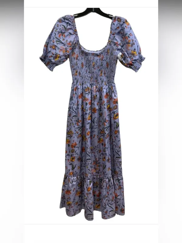 Hill House Lila Nap Dress summer Thistle Fleur Chintz lavender floral rare $200 - Image 6