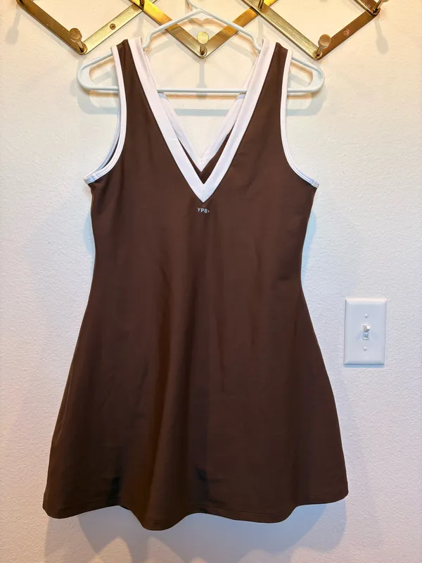 Abercrombie YPB sculptLUX V-Neck Active Dress • Large Petite - Image 2
