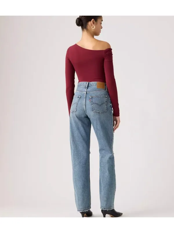 New Levi's Premium 30x30 Easy Dad Women's Jeans Gorgeous Gal Medium Wash - Image 4