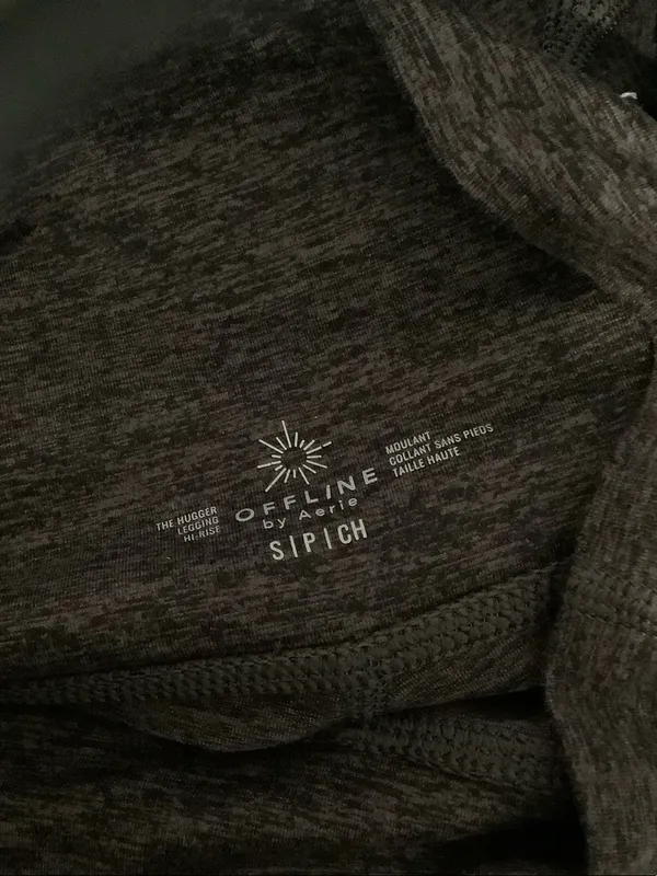 aerie Womens Heathered Brown Offline Leggings NWOT Size S Cozy Casual Sporty - Image 7