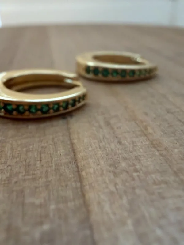 Bijoux + Spice Joy Hoops Green - Image 7