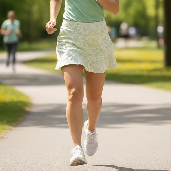 Adidas Women's Printed Frill Golf Skirt‎ White Green Yellow Athletic Size S - Image 8