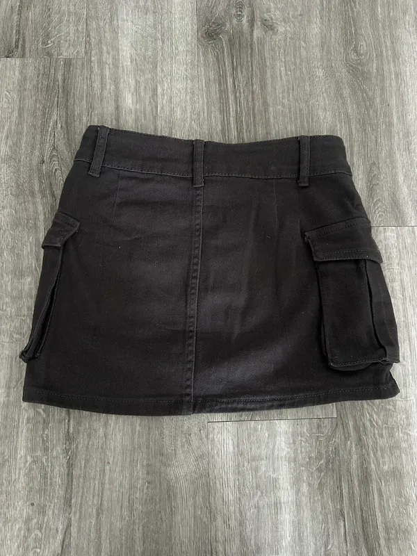 Cargo Y2K Mini Skirt Gray Size XS - Image 3