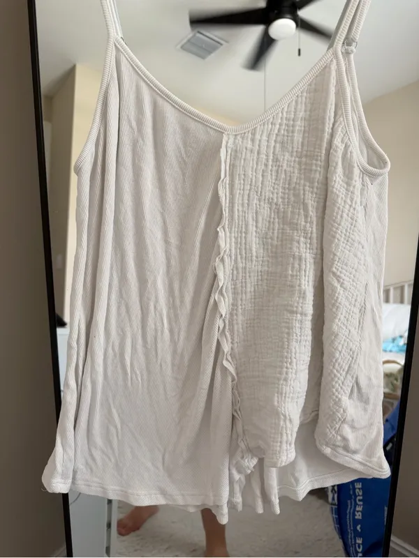 POL Women's White Tank Top - Image 3