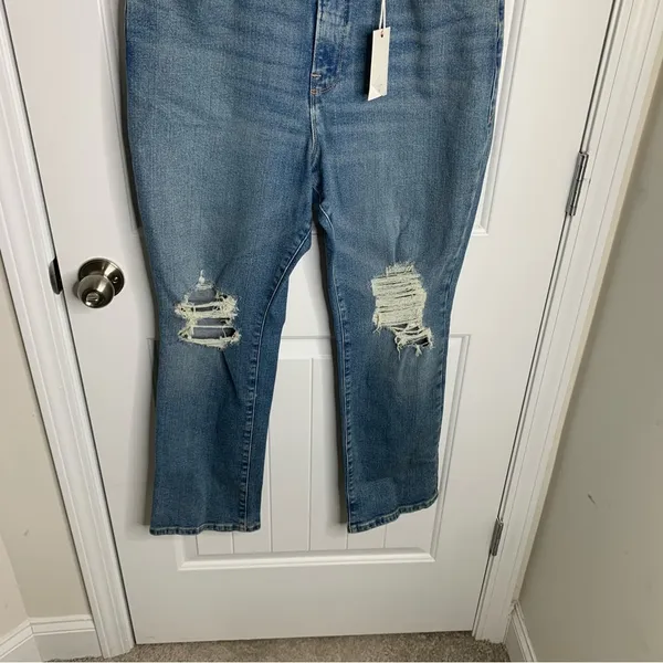 Good American Good‎ Vintage distressed straight leg jeans size 15 - Image 6