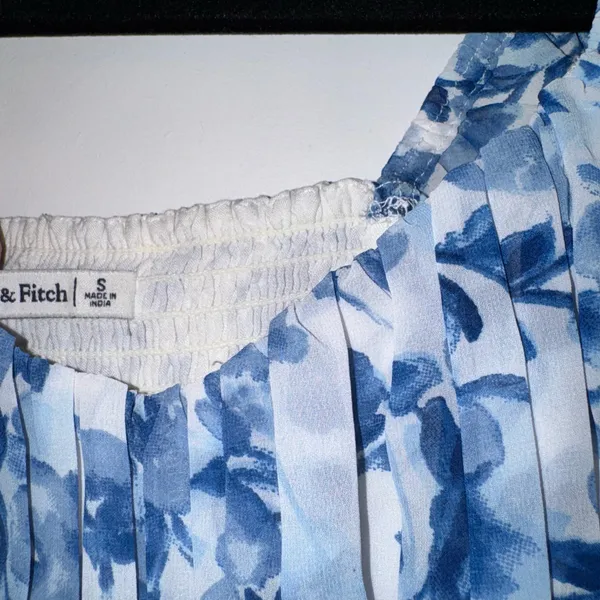 Abercrombie Blue Floral Dress - Image 3