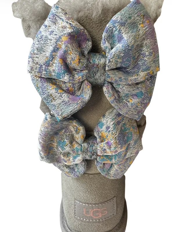 UGG Bailey Bow Abstract Splatter Boots - Image 4