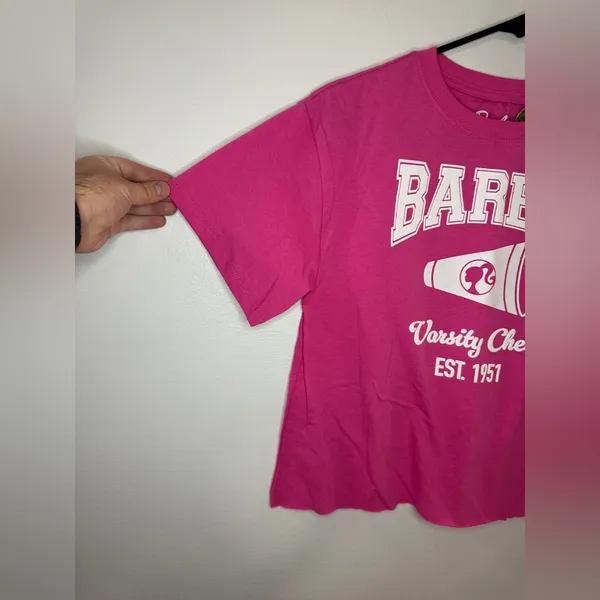 Barbie Pink Varsity Cheer Graphic T-shirt - Image 3