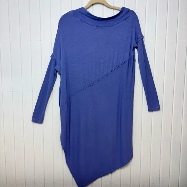 Free People We The Free Grapevine Long‎ Sleeve Tunic in the color Sky Blue XS - Image 6