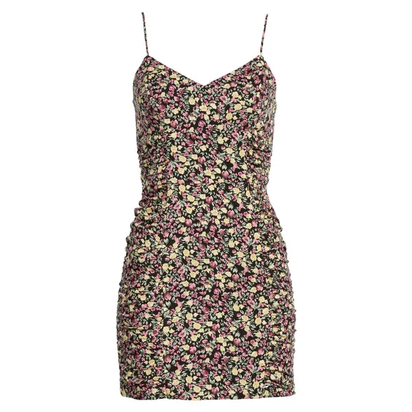 NWT Row A For Nordstrom Shirred Floral Mini Dress - Image 6