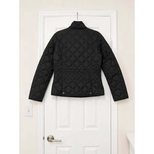 Eddie Bauer EB550 Goose Down Quilted Jacket Black Puffer Coat Women's Medium - Image 3