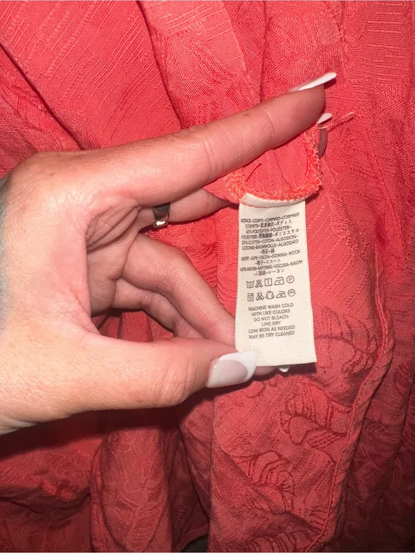 NWT Free People Fiesta Coral Lace Dress - Image 6