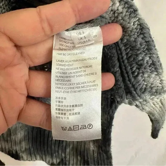 Anthropologie Pilcro Joni Tie Dye Cable Knit Hi Low Sweater‎ Womens Size Small - Image 10
