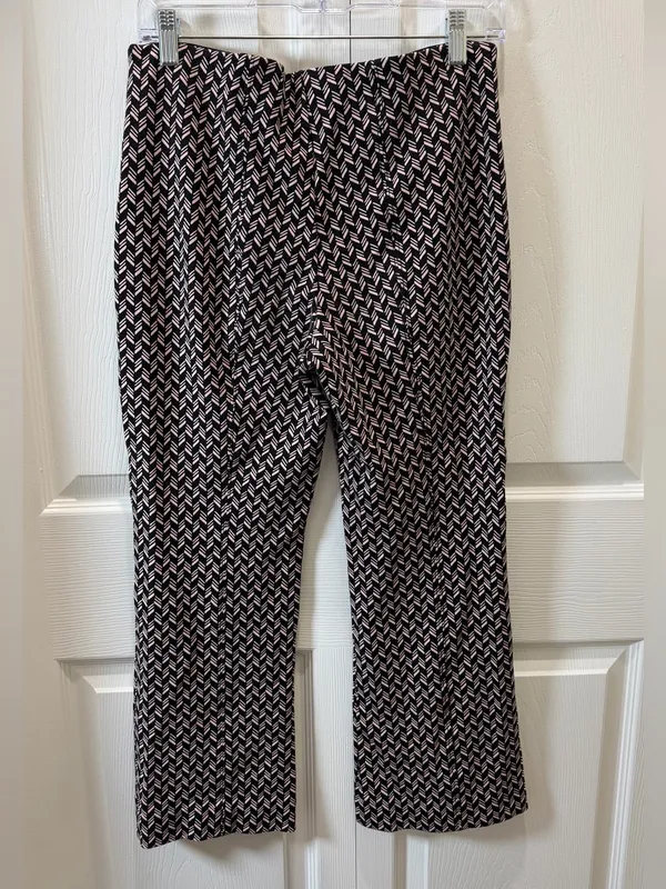 Anthropologie Maeve Margot Kick-Flare Cropped Pants M - Image 5