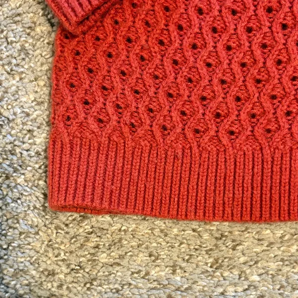Talbots Lambs wool coral orange sweater NWOT - Image 4