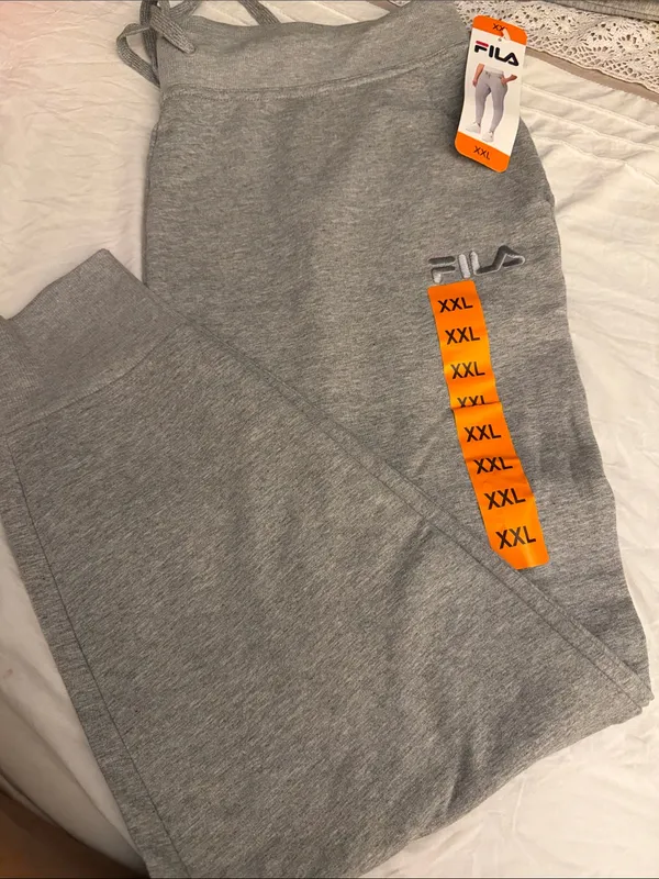 FILA Women's Plus Soft Cotton Blend French Terry Active Pants Joggers XXL.NWT - Image 4