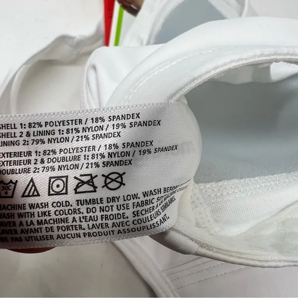Moving Comfort Vixen Sports Bra Womens M 34AB-36A White High Impact NWT - Image 9