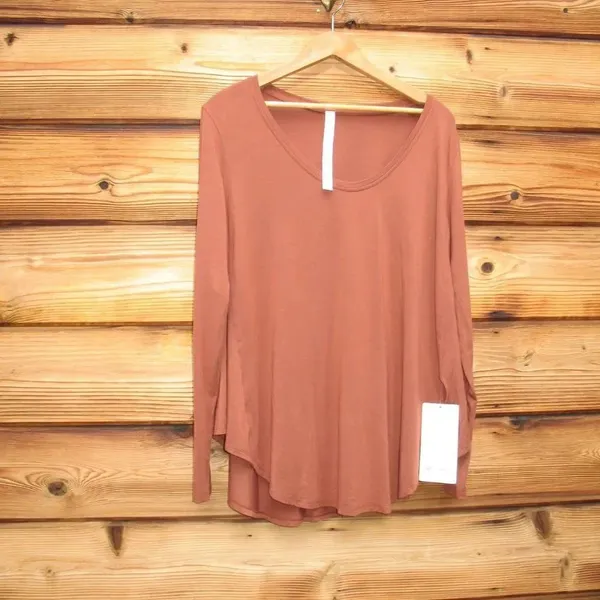 NWT Lululemon Up For Down Time Top Terracotta 6 - Image 3