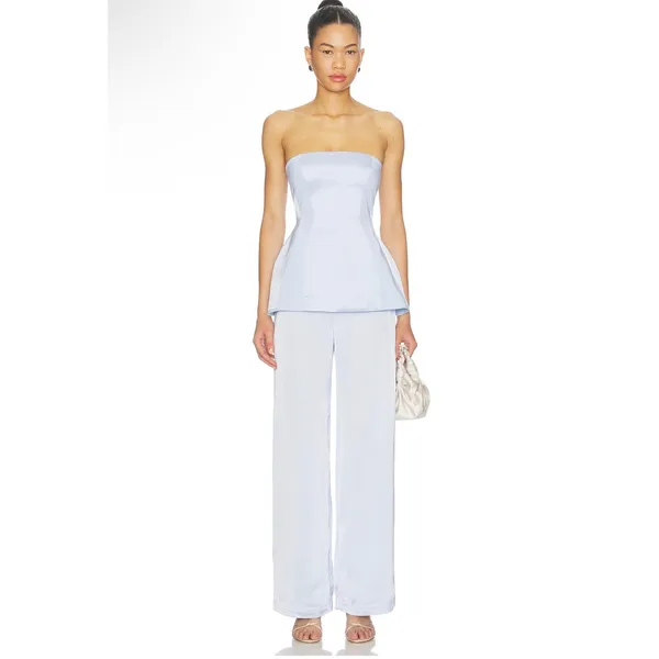 Amanda Uprichard Linda Pants in Arctic Blue Size Small - Image 3