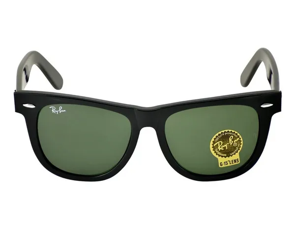 New Ray-Ban Wayfarer Black Frame Green Lens RB2140 G15 Lens - Image 7