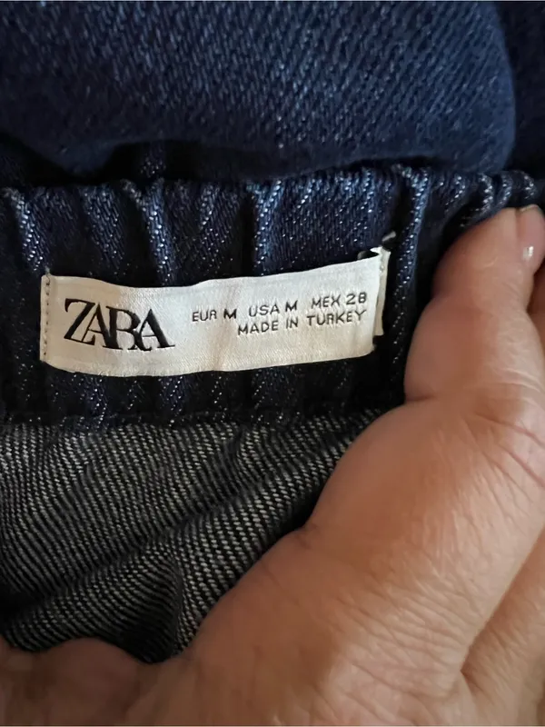 Zara Dark Wash Denim Maxi Skirt High Rise Minimalist 90s Y2K - Image 8