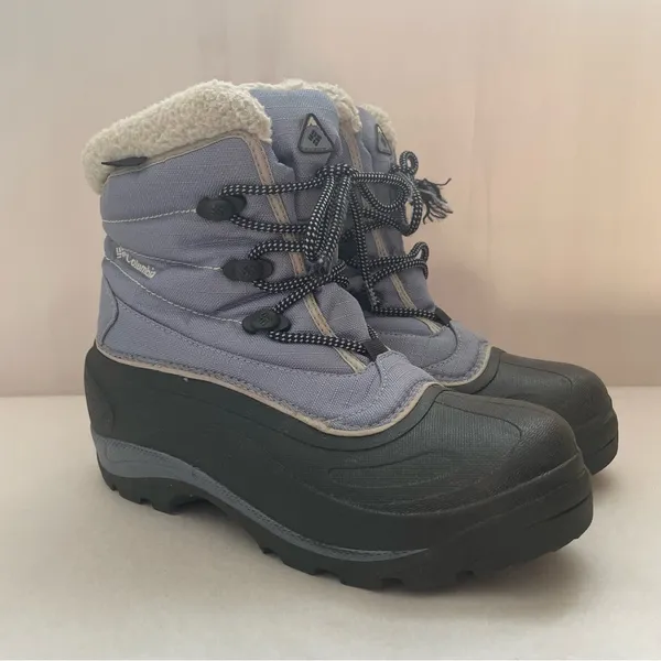 Columbia Cascadian Trinity Winter Snow Boots Womens 7 Blue Insulated Waterproof - Image 3